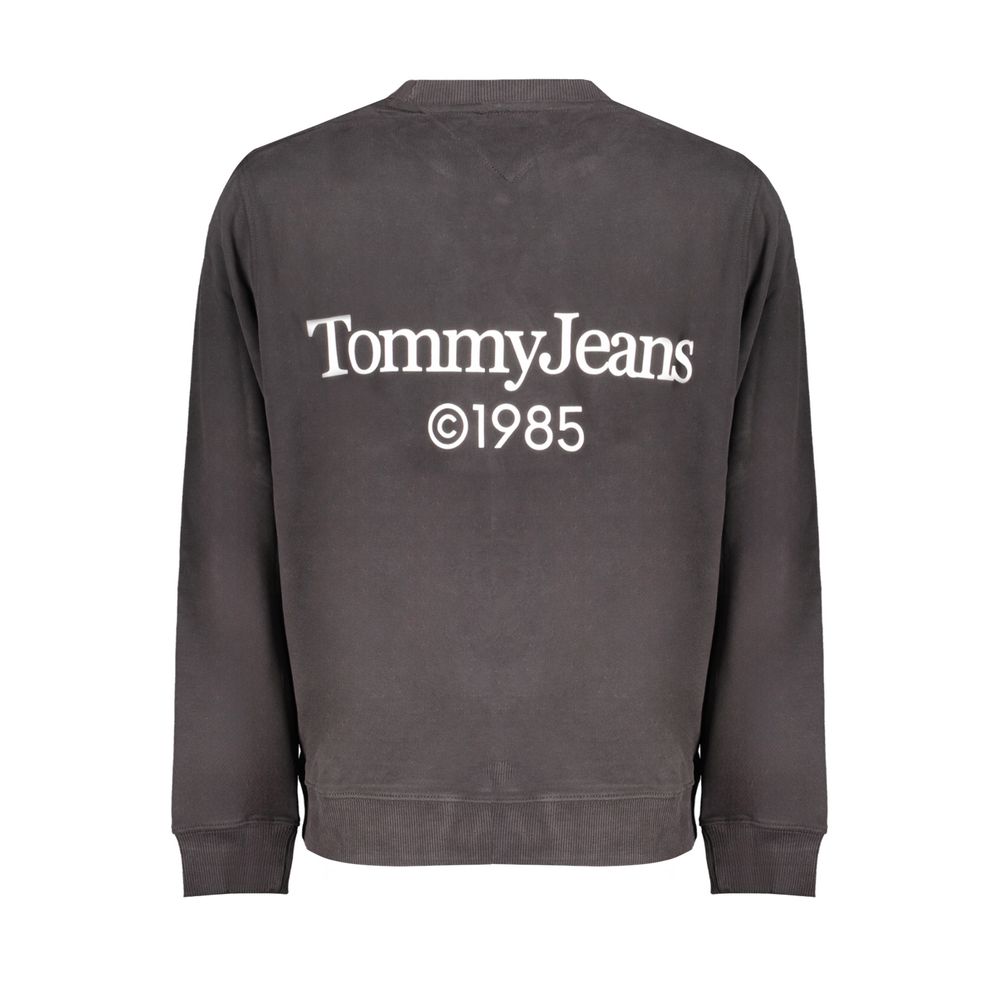 Black Cotton Men Sweater