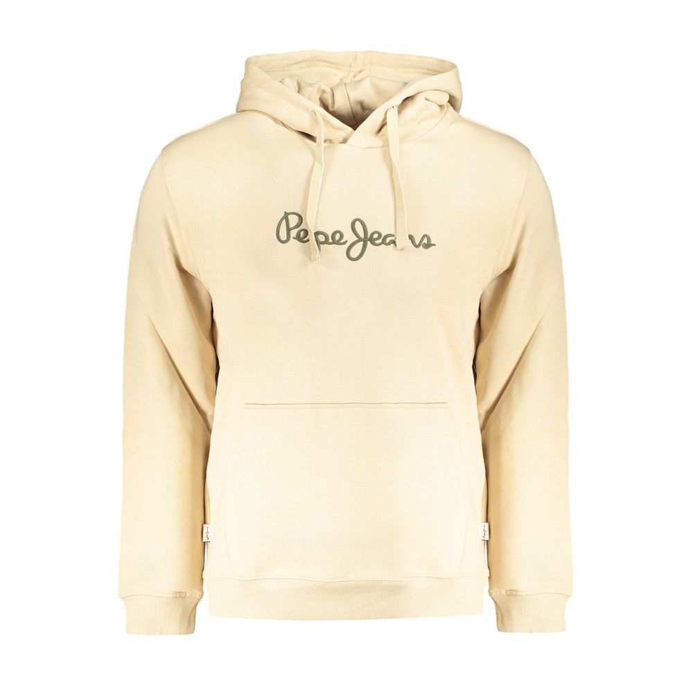 Beige Cotton Men Sweater
