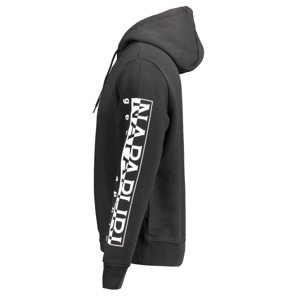 Black Cotton Men Sweater