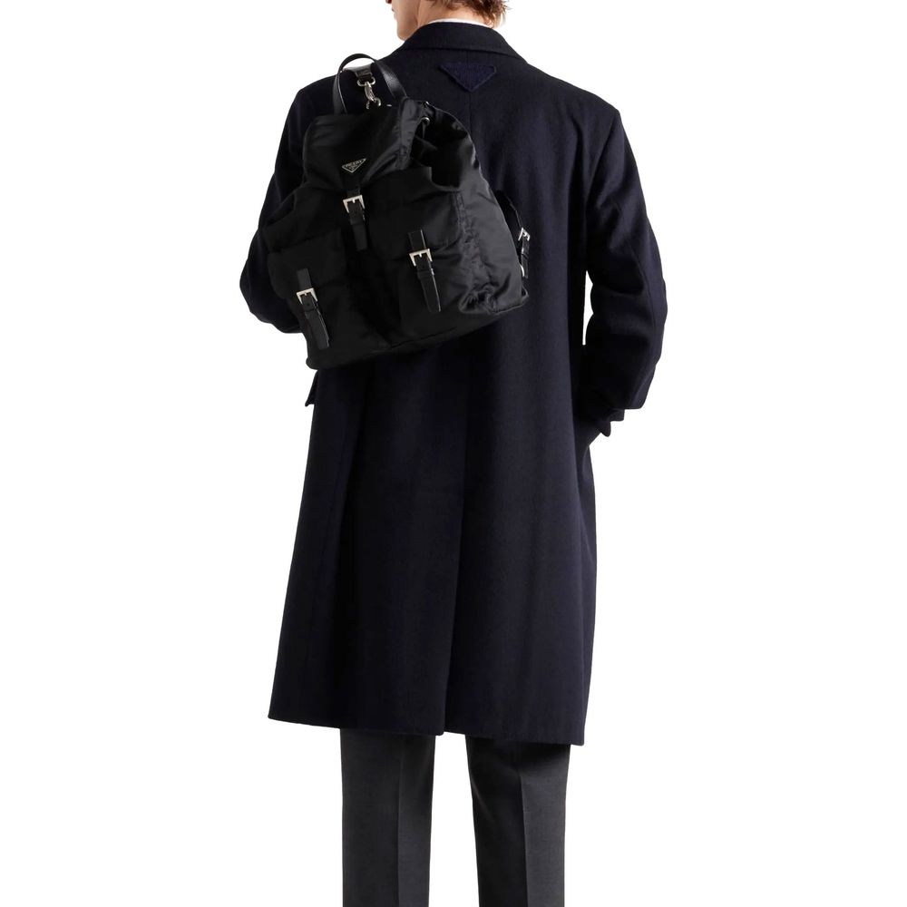Prada Blue Wool Coat