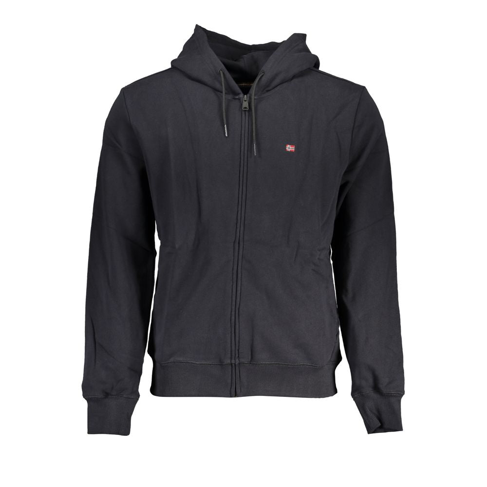 Black Cotton Men Sweater