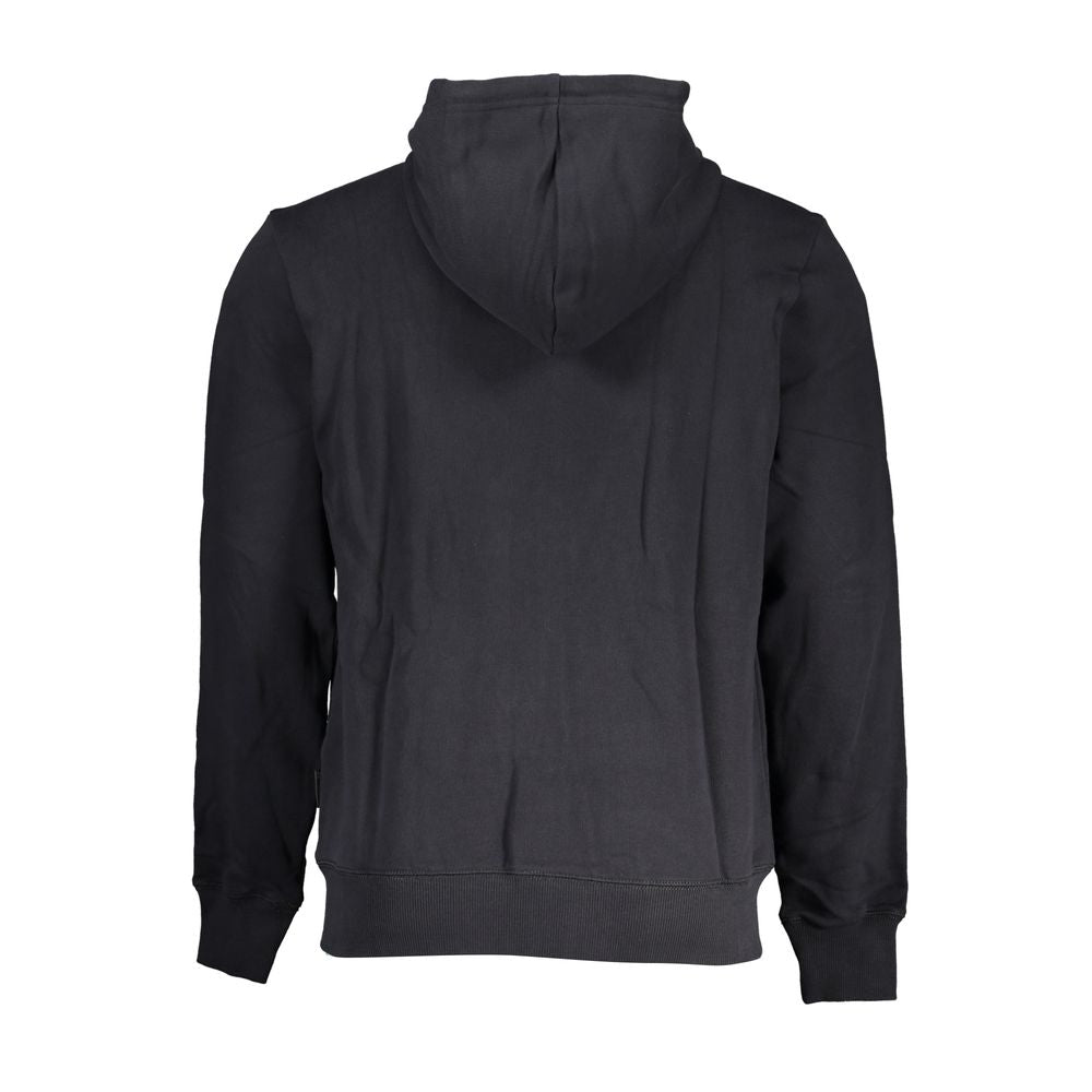 Black Cotton Men Sweater