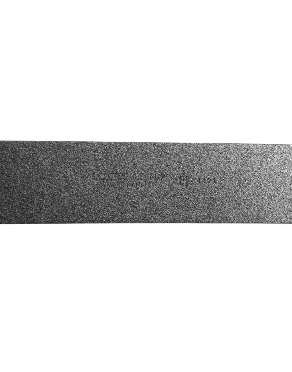 Black Leather Classic Metal Logo Buckle Belt
