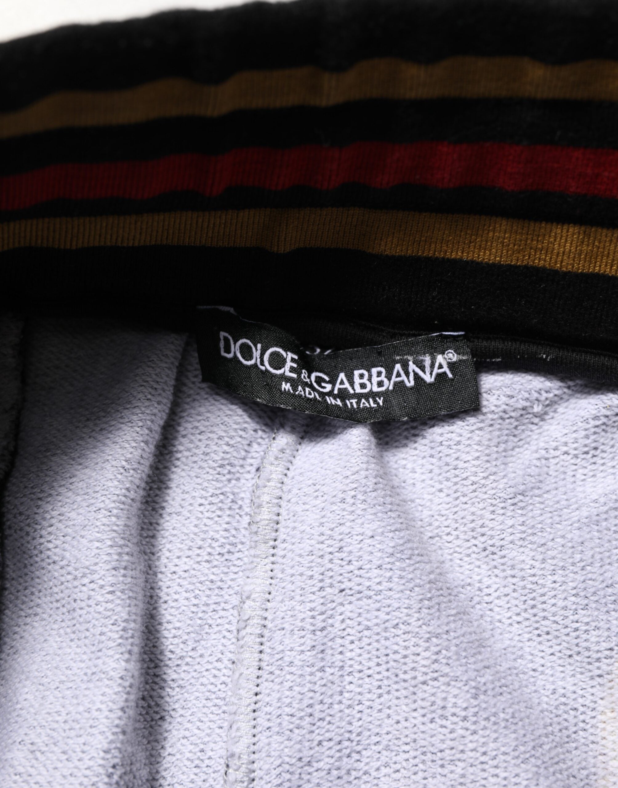 Black Baroque Crest Logo Men Trackpants Pants