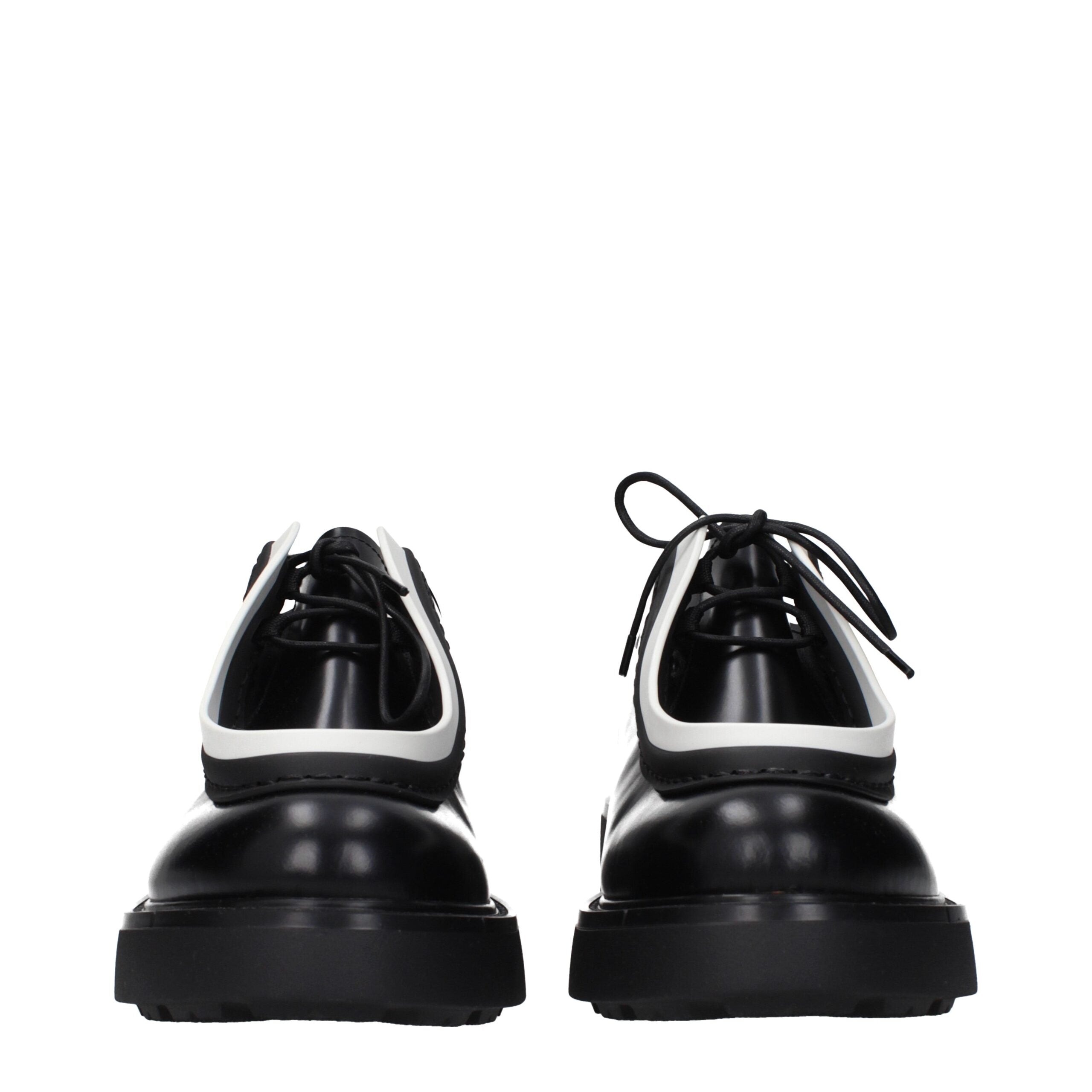Black Leather Oxfords And Derbies