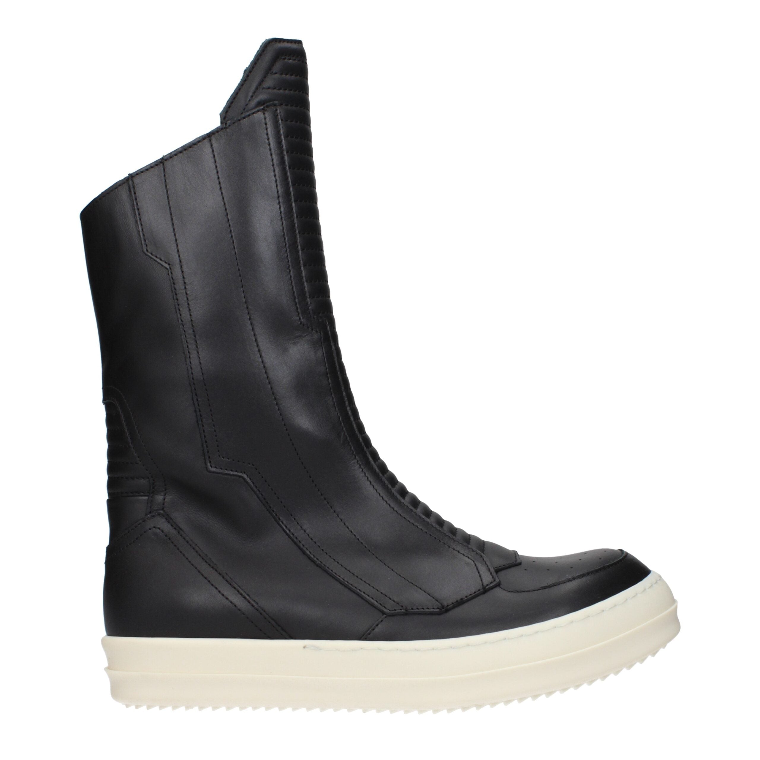 Black Leather Ankle Boots