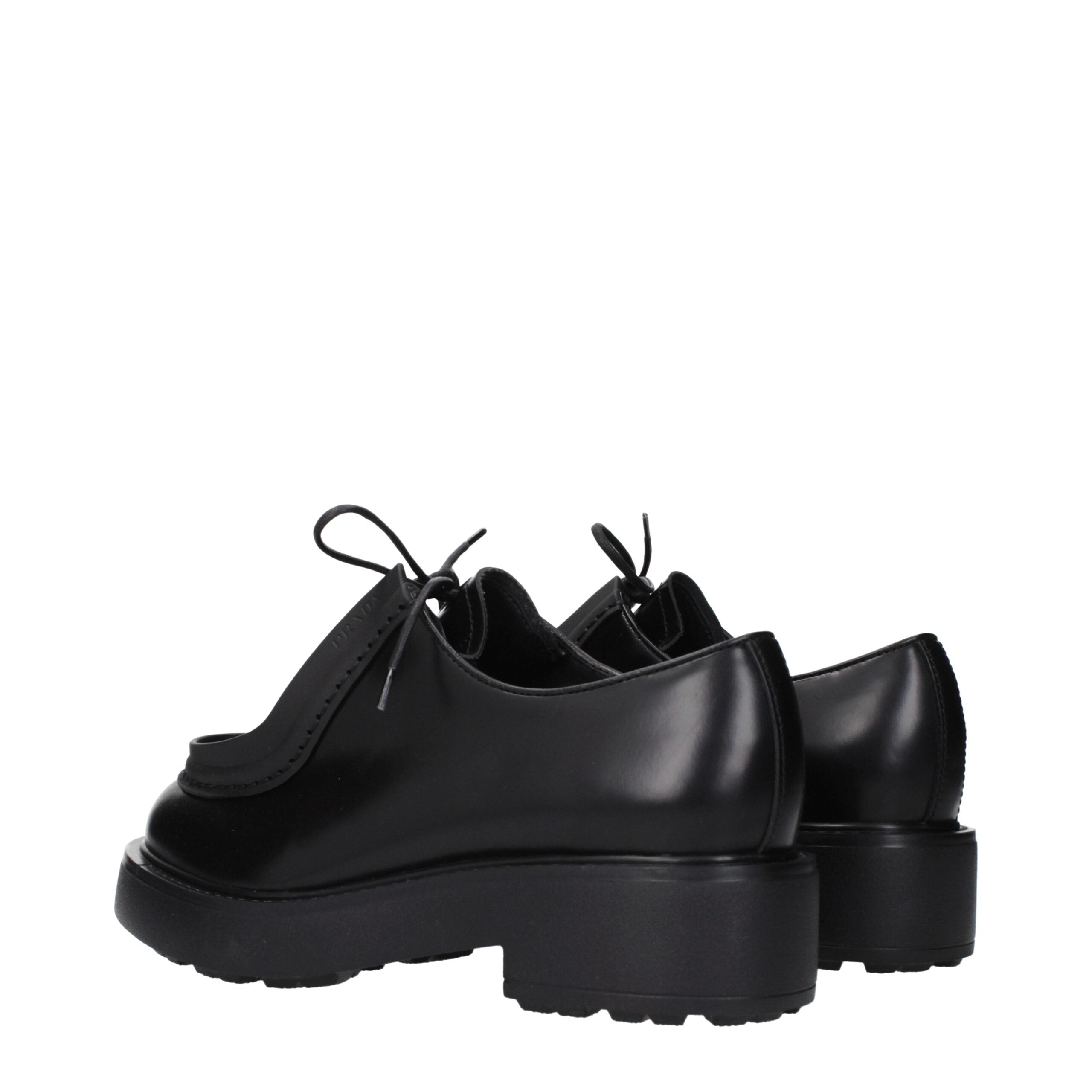 Black Leather Oxfords And Derbies