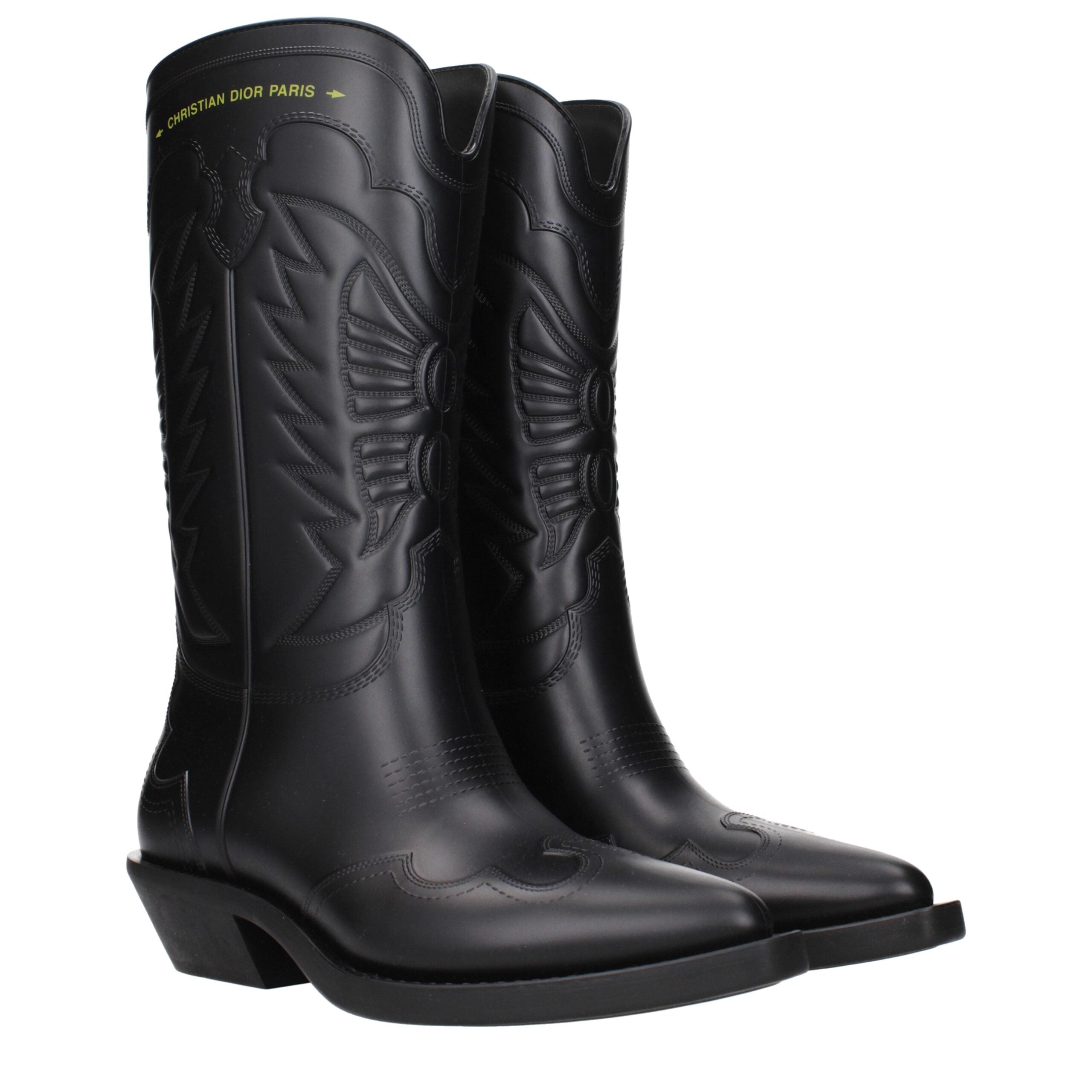 Black Leather Ankle Boots
