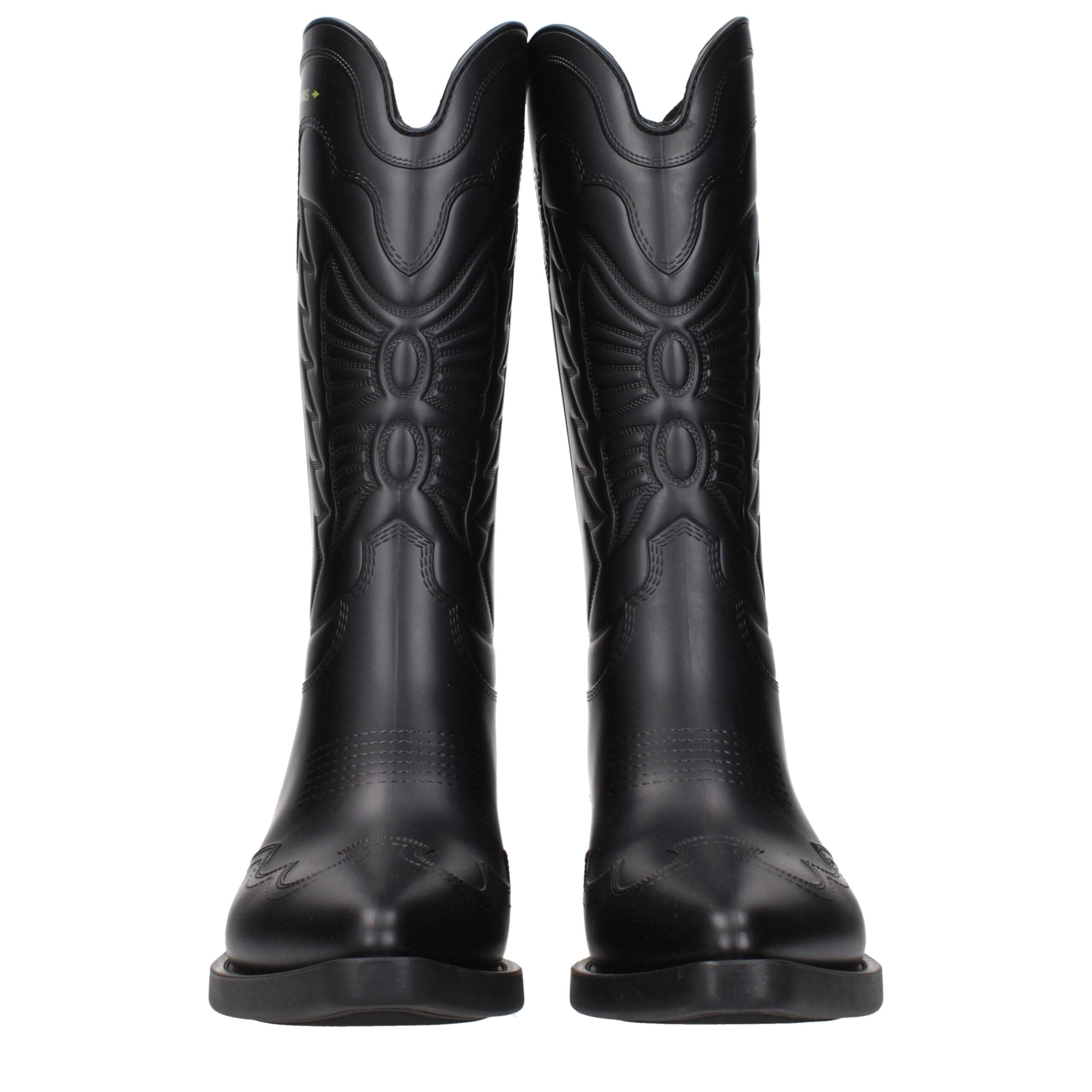 Black Leather Ankle Boots