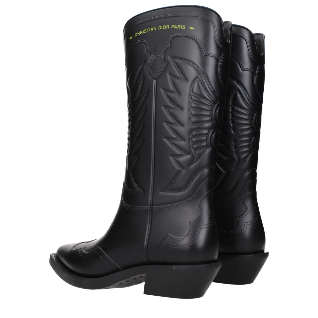 Black Leather Ankle Boots