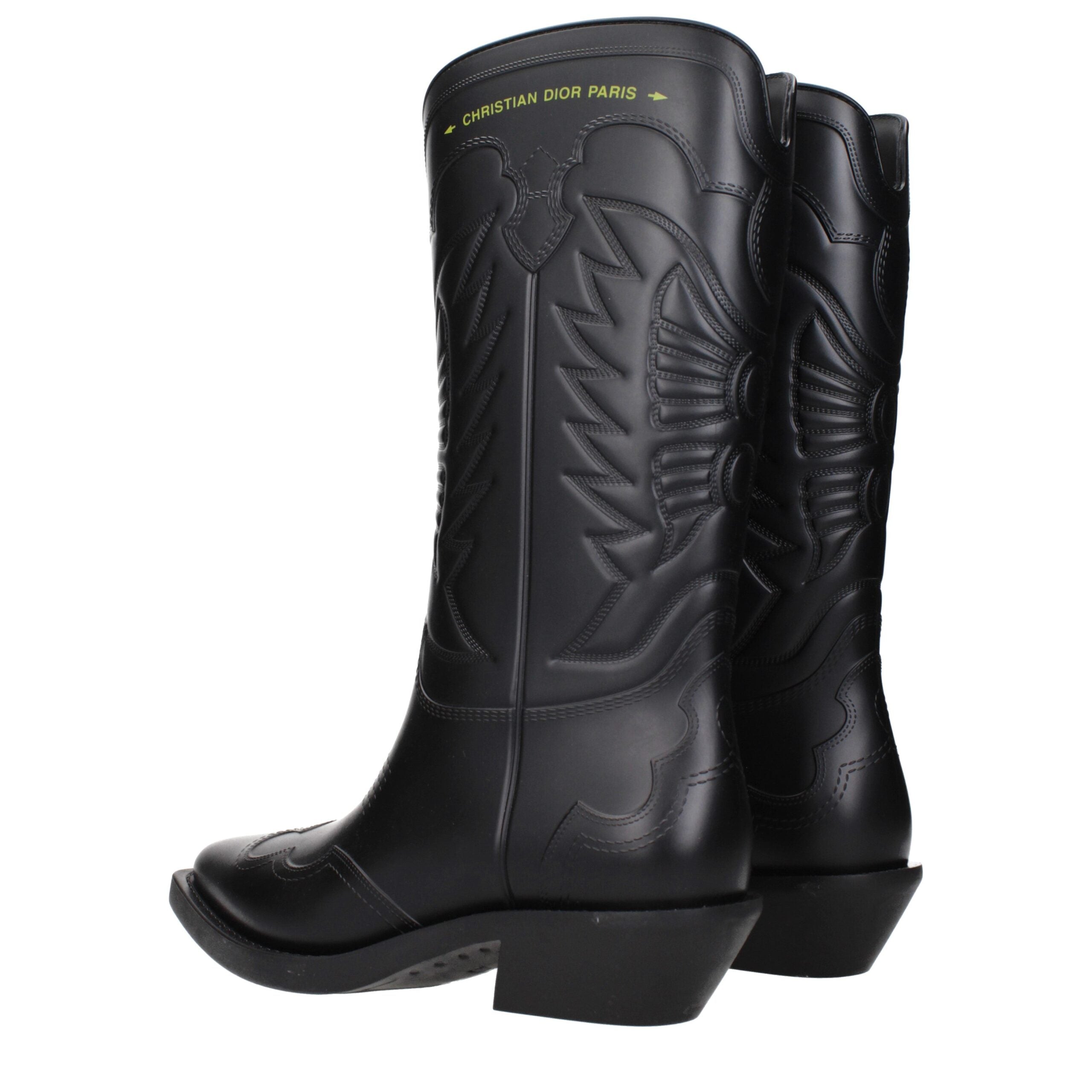 Black Leather Ankle Boots