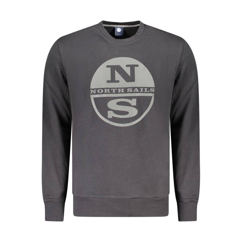 Black Cotton Sweatshirt