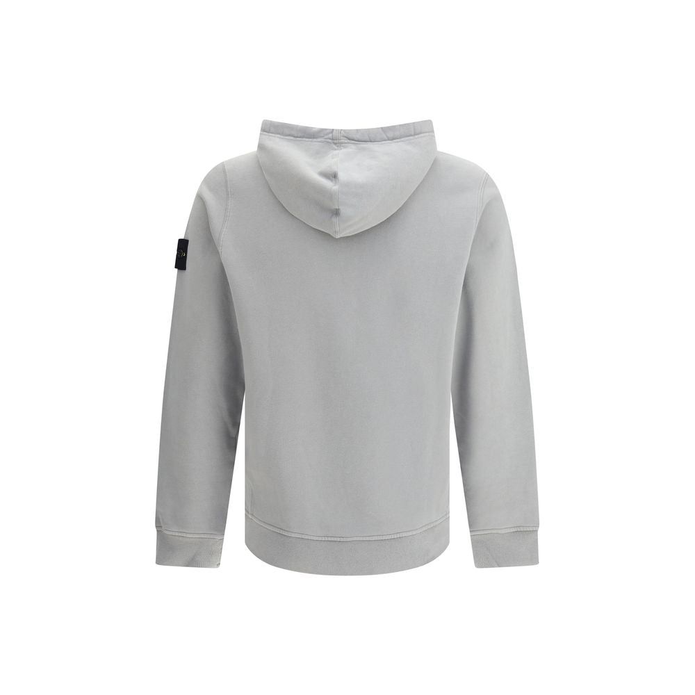 Stone Island Gray Cotton Sweatshirt
