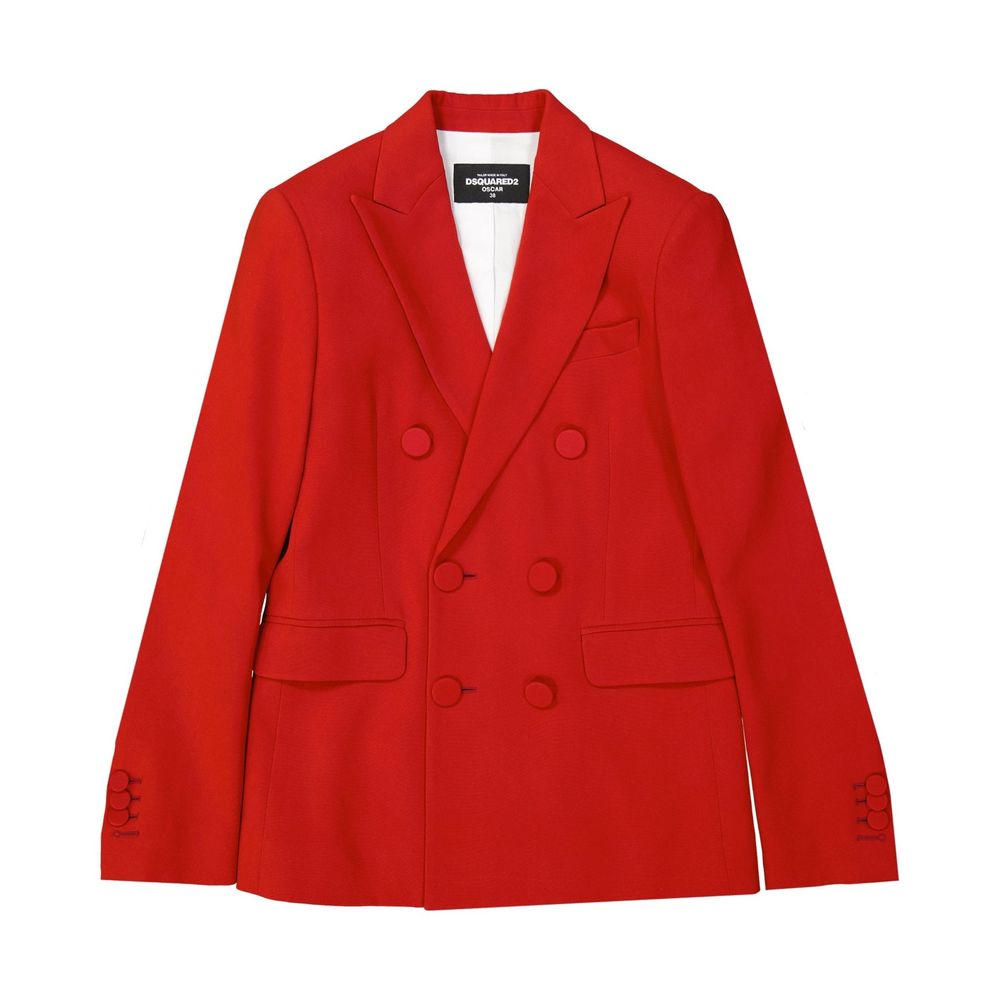 Dsquared² Red Viscose Coat