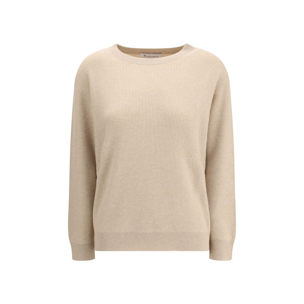 Brunello Cucinelli Beige Cashmere Cashmere Sweater
