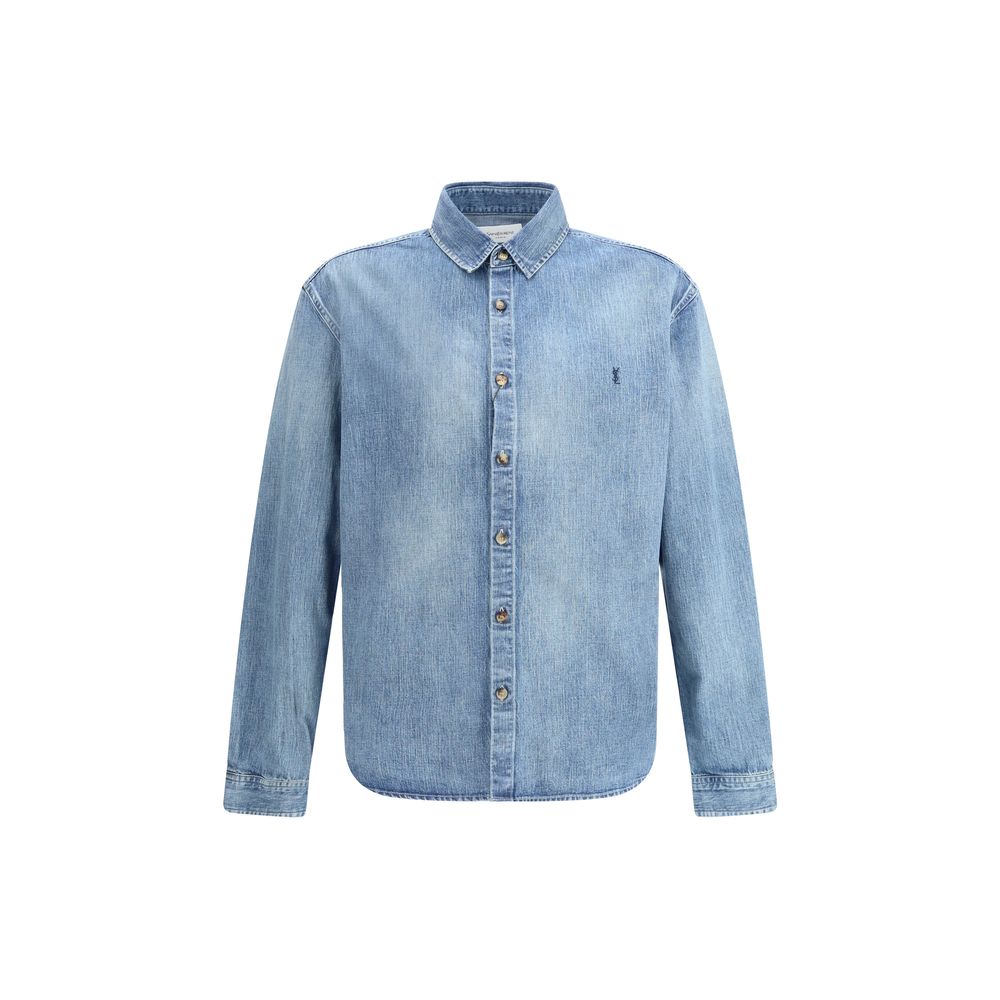Saint Laurent Blue Denim Shirt