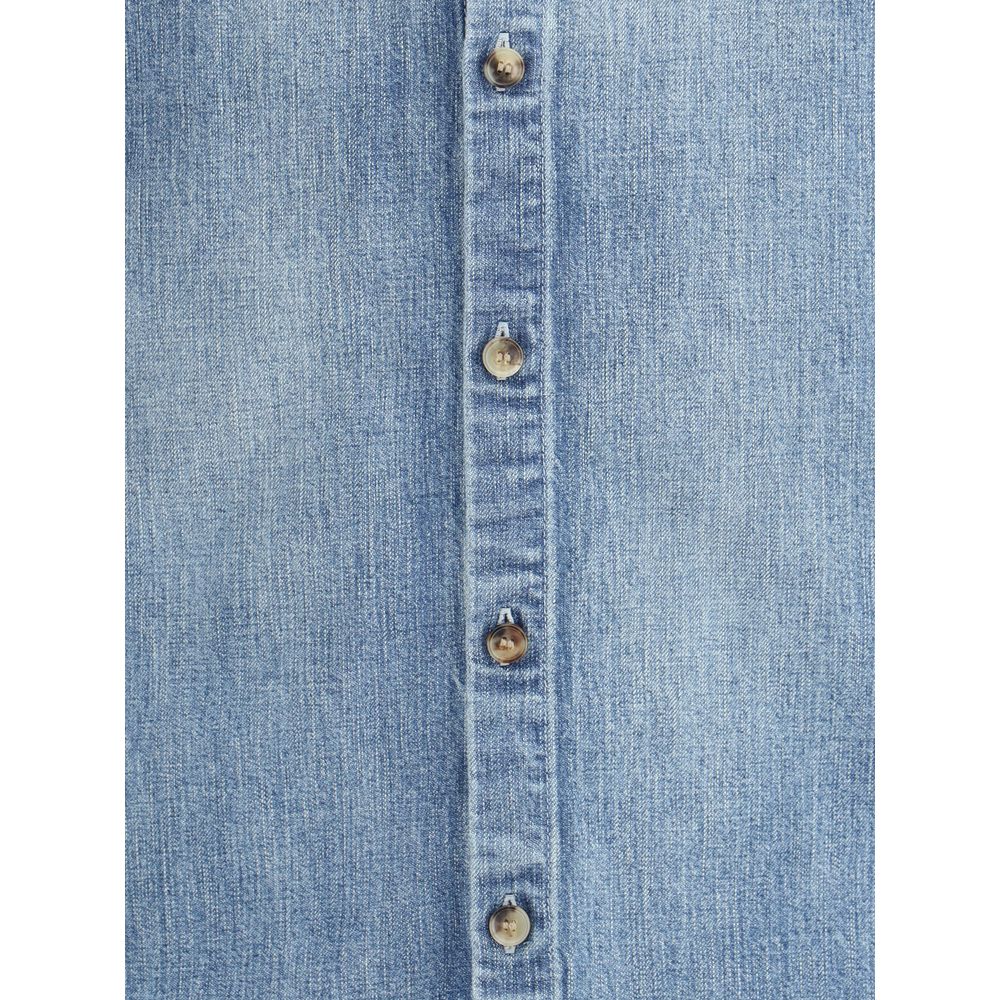 Saint Laurent Blue Denim Shirt